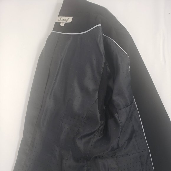 Jessica Petite NWOT Formal Comfort Blazer Black 8 - Picture 4 of 7